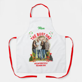クリスマスファミリー懇親会忙し「ワン」ママ エプロン