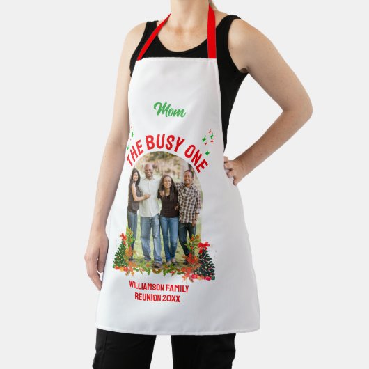 クリスマスファミリー懇親会忙し「ワン」ママ エプロン (インサイチュ)