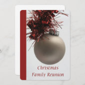 クリスマスファミリー懇親会 招待状 (正面/裏面)
