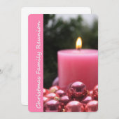 クリスマスファミリー懇親会 招待状 (正面/裏面)