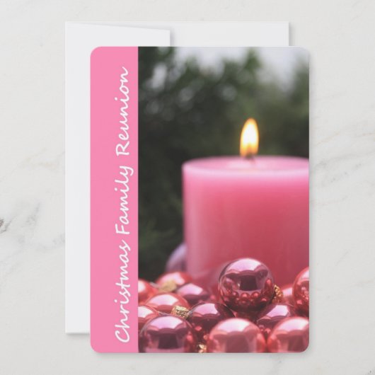 クリスマスファミリー懇親会 招待状 (正面)