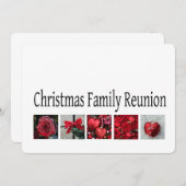 クリスマスファミリー懇親会 招待状 (正面/裏面)