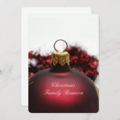 クリスマスファミリー懇親会 招待状 (正面/裏面)