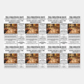 クリスマスファミリー新聞+レビュー年写真 ラッピングペーパーシート (正面2)