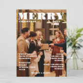 クリスマスファミリー新聞+レビュー年写真 招待状 (スタンド正面)