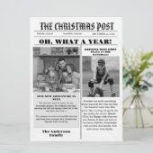 クリスマスファミリー新聞+レビュー年写真 招待状 (スタンド正面)