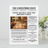 クリスマスファミリー新聞+レビュー年写真 招待状 (スタンド正面)