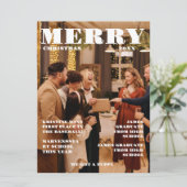 クリスマスファミリー新聞+レビュー年写真 招待状 (スタンド正面)