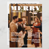 クリスマスファミリー新聞+レビュー年写真 招待状 (正面/裏面)