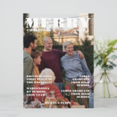 クリスマスファミリー新聞+レビュー年写真 招待状 (スタンド正面)