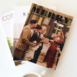 クリスマスファミリー新聞+レビュー年写真 招待状