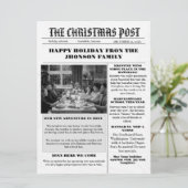 クリスマスファミリー新聞+レビュー年写真 招待状 (スタンド正面)