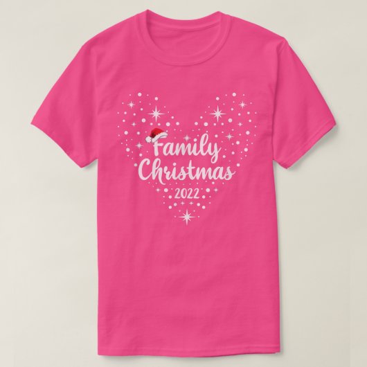 クリスマスファミリー2022かわいい家族クリスマス2022 Tシャツ (デザイン正面)