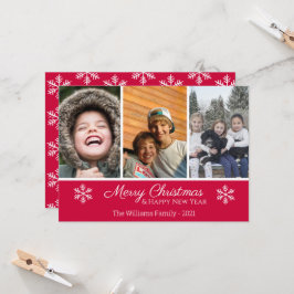 クリスマスファミリー3フォトスノーフレーク