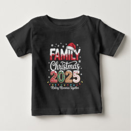 クリスマスファミリー 2025 ベビーTシャツ