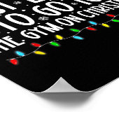 クリスマスファミリーPでジムに行きそうだ ポスター (角)