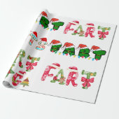 クリスマスファルトユーモア ラッピングペーパー (アンロールド)