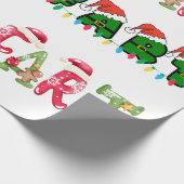 クリスマスファルトユーモア ラッピングペーパー (角)