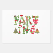 クリスマスファルト ラッピングペーパーシート (正面3)