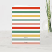 クリスマスファンキーフォントと文字パーソナライズされた シーズンカード (裏面)