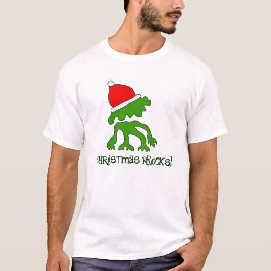 クリスマスファンキーロックシャツ! Tシャツ (正面)