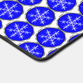 クリスマスファンシーの雪芸術的片パターンクリスマス デスクマット (コーナー)