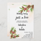 クリスマスファンシーは何も愛の駆け落ち 招待状 (正面/裏面)