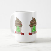 クリスマスファンシーカップケーキ コーヒーマグカップ (正面左)
