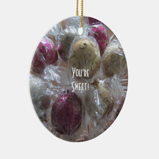 クリスマスファンシーキャンディ セラミックオーナメント (右)