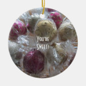 クリスマスファンシーキャンディ セラミックオーナメント (正面)