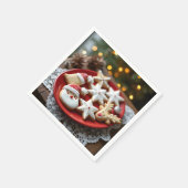 クリスマスファンシークッキー スタンダードカクテルナプキン (角)
