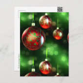 クリスマスファンシー飾りカード ポストカード (正面/裏面)