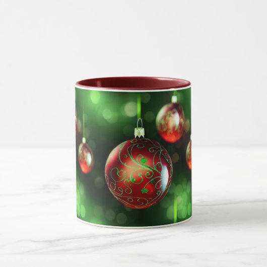 クリスマスファンシー飾り マグカップ (中央)