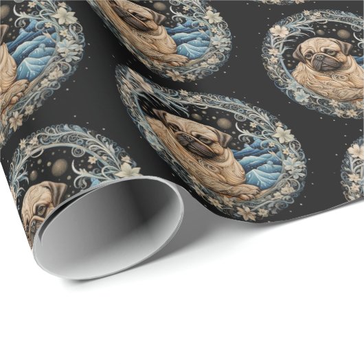 クリスマスファンタジーパグ ラッピングペーパー (ロールコーナー)