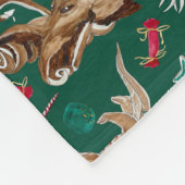 クリスマスファンタジー焼いた品 フリースブランケット (角)