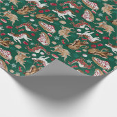 クリスマスファンタジー焼いた品 ラッピングペーパー (角)