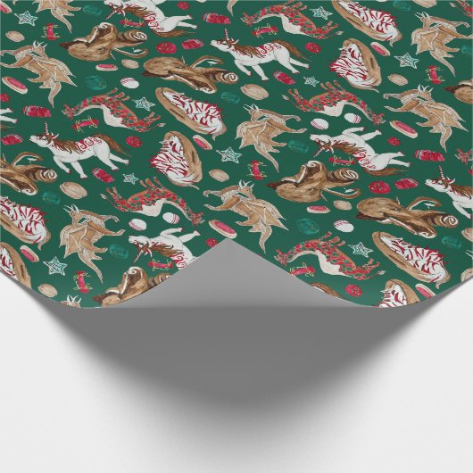 クリスマスファンタジー焼いた品 ラッピングペーパー (角)