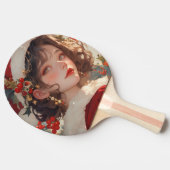 クリスマスファンタジー：サンタガール卓球ラケット 卓球ラケット (横)