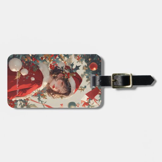 クリスマスファンタジー：ホリデーロマンス荷物タグ1 ラゲッジタグ (正面横)