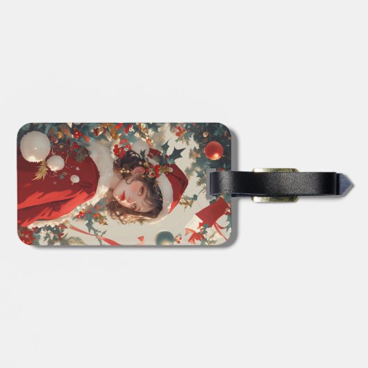 クリスマスファンタジー：ホリデーロマンス荷物タグ1 ラゲッジタグ (裏面横)