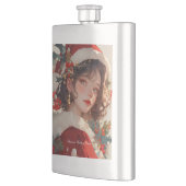 クリスマスファンタジー:ロマンチックな休日クラシックのフラスコ フラスク (左)