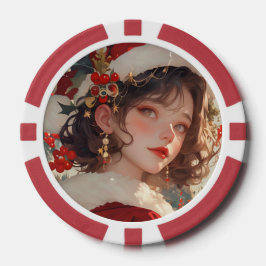 クリスマスファンタジー：ロマンチックな休日トランプのポーカーチップ ポーカーチップ