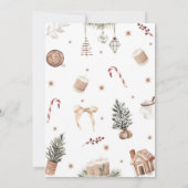 クリスマスファーストバースデー 招待状 (裏面)