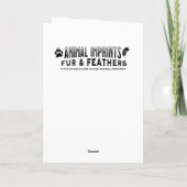 クリスマスファームの黒馬パーソナライズされた カード (裏面)