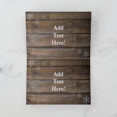 クリスマスファームトラクターとクリスマスツリーホリデイ シーズンカード (内部)