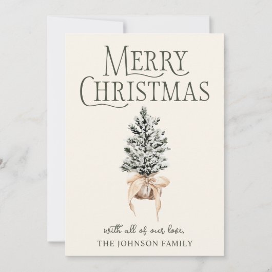 クリスマスファームハウスの写真 シーズンカード (正面)