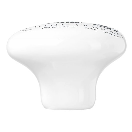 クリスマスファームハウスレッドトラック セラミックノブ (側面)