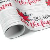 クリスマスファームバストオン樺の木 ラッピングペーパー (ロールコーナー)