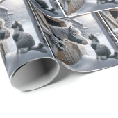 クリスマスファームポニーと猫 ラッピングペーパー (ロールコーナー)