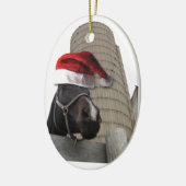 クリスマスファーム セラミックオーナメント (左)